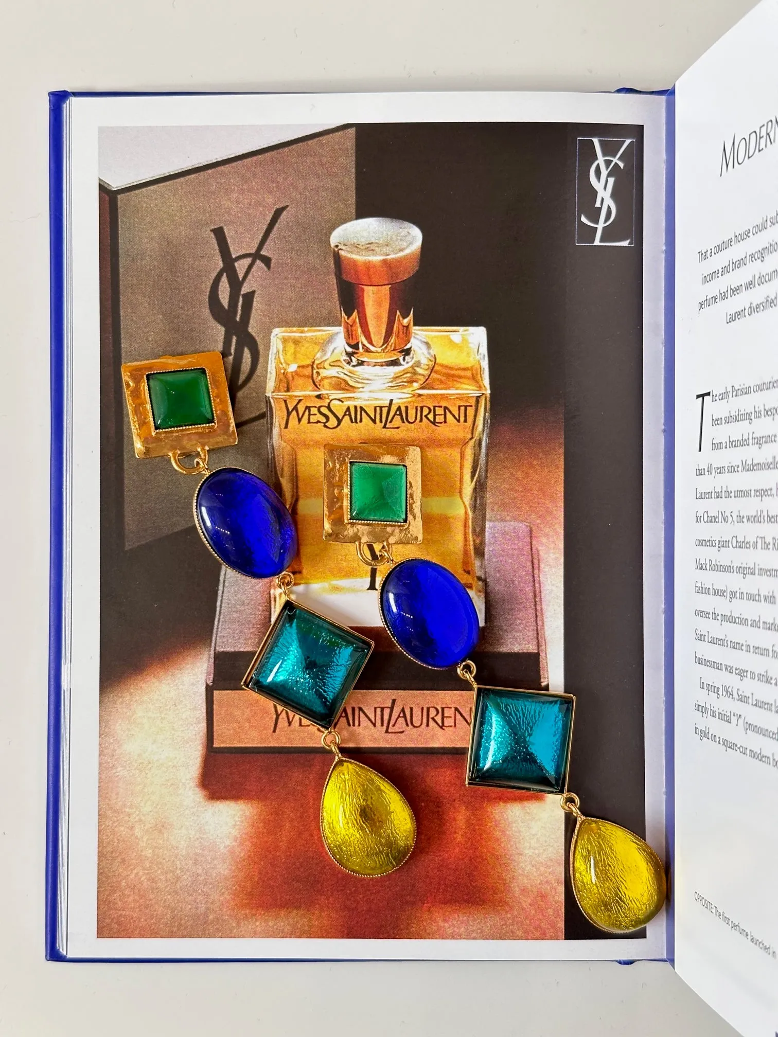 Glass Pendant Clip-on Earrings