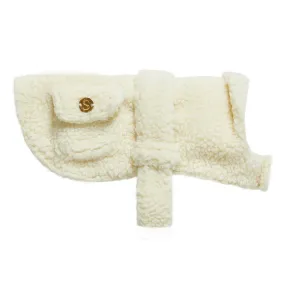 Teddy Dog Coat - Vanilla