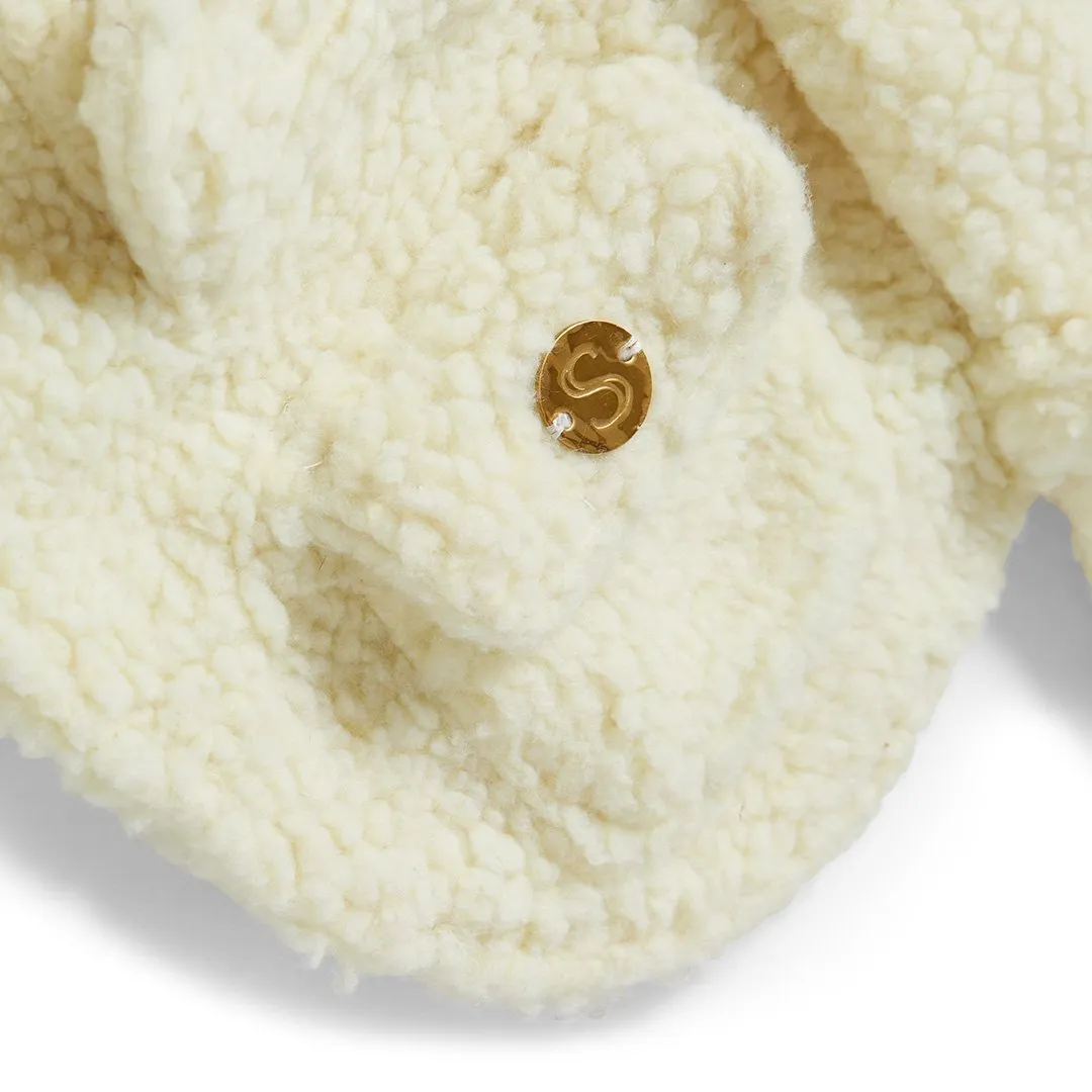 Teddy Dog Coat - Vanilla