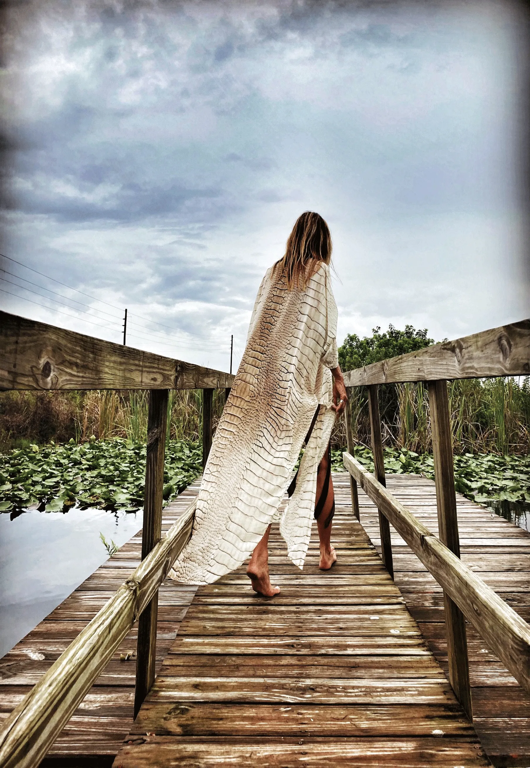 Women's Casual Lace-Up Printed Chiffon Shirts Long Sunscreen Beach Shirts